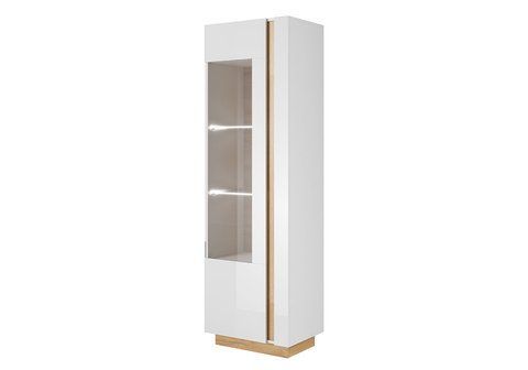 Фото: Вітрина Arco Meble Laski 60x193.5x40 (ARCO_WIT_WYSOKA_60) 075707 купити в інтернет-магазині mebishop.com.ua