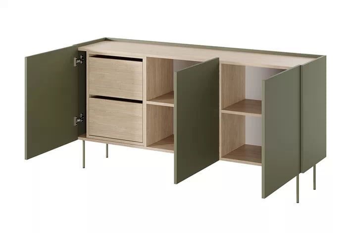 Фото: Комод з ящиками Desin 170 Bogart 170x85x40 (DESINKOMODA1703D2SZ) 156804 купити в інтернет-магазині mebishop.com.ua