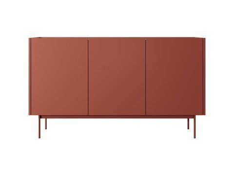Фото: Червоний комод Color Meble Piaski 144x83x37 (KOMODA K-144-Color-RED) 168998 купити в інтернет-магазині mebishop.com.ua