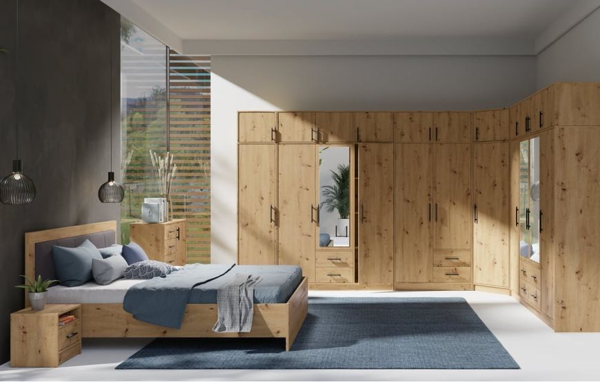Фото: Шафа із дзеркалом Smart Meblar 200x190x56 (SRL1) 165810 купити в інтернет-магазині mebishop.com.ua
