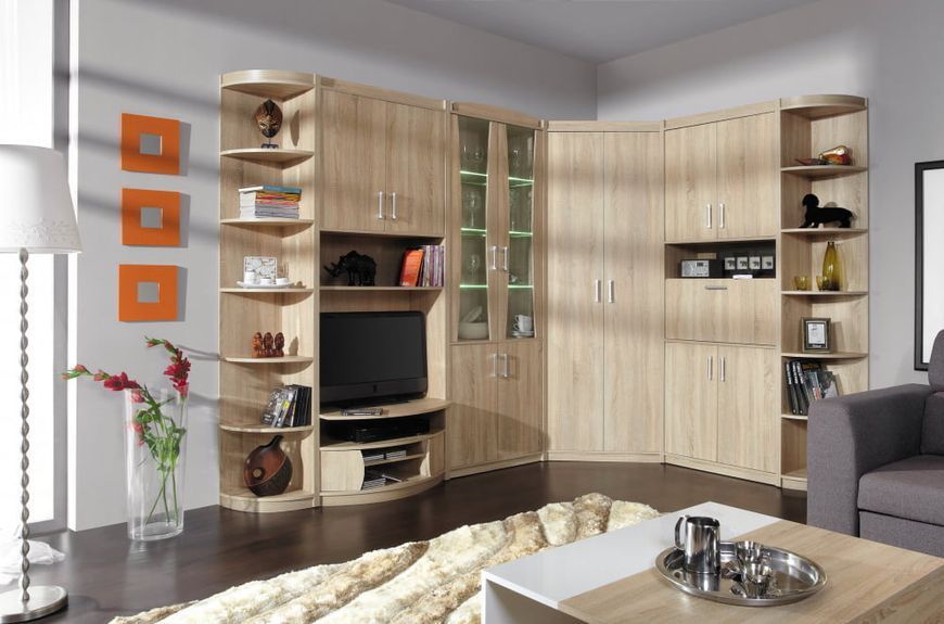 Фото: Шафа для телевізора Mega Meblar 80x212x55 (MEGA_5) 021467 купити в інтернет-магазині mebishop.com.ua