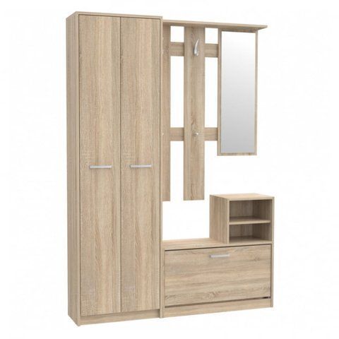 Фото: Передпокій комплект Niko Forte 135x191x28 (NIKD01) 166438 купити в інтернет-магазині mebishop.com.ua