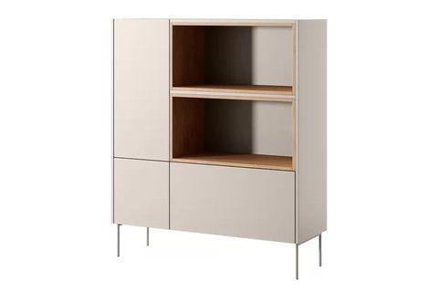 Фото: Комод високий з шухлядою Desin 120 Bogart 120x140x40 (DESINKOMODAWYSOKA1202D1SZ) 155566 купити в інтернет-магазині mebishop.com.ua